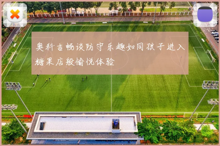 奥科吉畅谈防守乐趣如同孩子进入糖果店般愉悦体验