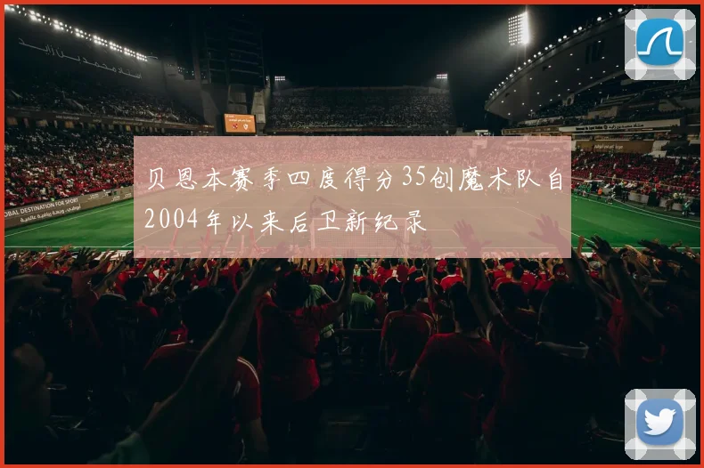 贝恩本赛季四度得分35创魔术队自2004年以来后卫新纪录